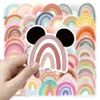 50 pezzi di cartone animato paesaggio arcobaleno piatto carini pacchetto per bambini decalcomanie per biberon del biberon del taccuino kawaii giocattoli fai -da -te laptop teatro baby sc9806561