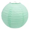 20 pcs 6 "12" lanternes en papier vert menthe lampion rond chinois japonais pour fête de mariage lampion de mariage suspendu bricolage décor 220527