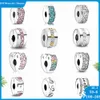 925 Silver Fit Pandora Charm 925 Armband Unikt Heartround Colored Stone Charms Set Pendant DIY Fine Beads Jewelry