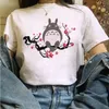 2022 Nouveau Totoro Studio Ghibli Harajuku Kawaii T Shirt Femmes Ullzang Miyazaki Hayao Tshirt Drôle De Bande Dessinée T-shirt Mignon Anime Top Tee Femme Pour La Fête Des Mères Cadeau