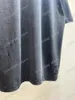 22SS Мужчины Женщины Дизайнеры T Рубашки Tee разрушенные ножницы печатная печать с коротким рукавом экипаж шеи уличная одежда черная белая Xinxinbuy m-2xl