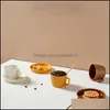 Mokken drinkware keuken eetbar huizen tuin Europees retro koffie mok luxueuze keramische melkbloemthee beker set cla dhcug