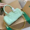 Origina High Quality Monograms Embossed Strap pillow Bag Handbag Women Handbags Water Ripples Tote Pochette Chain gradient color handbag Messengers bags