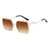 New fashion same Sunglasses elegant women's Pearl Sunglasses personalized box glasses 8983