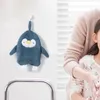 Schattige pinguïn koraal fluweel badkamer benodigdheden kinderen zachte hand handdoek absorberende doek vaatdoek hangende doek keuken accessoires