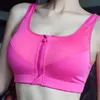 Bustiers korsetter 1 stycke Sport Top Bras för fitness Gym Kvinnliga underkläder som kör upp underkläder Sports BH Crop Sportswear Femininebustie