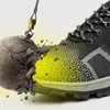 Sapatos de trabalho de segurança de aço de aço de aço de tênis de malha respirável tênis de malha respirável Sapatos de construção masculinos 210315