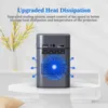 K19 MINI LED Projector Android 9.0 RK3228A رباعي النواة مسرح مسرح السينما يدعم 480P 2.4G/5G النطاق WiFi USB HD BEATHER BEATHER BEATHER