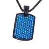 Charme en acier inoxydable pendentif mode 316L cristal ciel étoile pendentif collier peut être sculpté