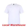 Entrepôt Local Sublimation Blanc Blanc T-shirts Transfert De Chaleur Modal Vêtements DIY Parent-enfant Vêtements S/M/L/XL/XXL/XXXL A12