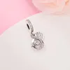 2022 Mors present 925 Sterling Silver Mamma Infinity Pave Dubbel Dangle Charm Pärlor Passar Pandora Armband DIY Smycken Tillbehör 791468C01