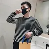 Men's T-Shirts Navy Style Long-sleeve Shirt Men O-neck Stripe T Cotton Casual Slim Fit Vintage Basic 95% B56Men's