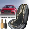 Housses de siège de voiture universelles été Cool bois bois perle couverture Massage coussin chaise pour Auto bureau maison Van camion BusCar