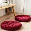 Cushion/Decorative Pillow Hip Cushion Thick Fabric Round Balcony Bay Window Tatami Corduroy Solid Color Sill Floor MeditationCushion/Decorat