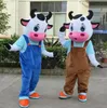 2022 Mascot Costumes Top Quality Dairy Cow cartoon Mascot Costume Adult lovely Cow fancy dress Halloween outdoor decorations