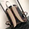 mochila de grife bolsa escolar de lona de alta capacidade bolsas Diamond Lattice bolsa de viagem casual guarnição de couro genuíno bolsa de luxo para mulheres metal logotipo arco