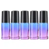 5ml Empty Glass Roll on Bottles Perfume Essential Oil Bottle with Steel Metal Roller Ball Cosmetic Container Jars