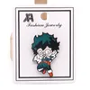 Épingles en émail d'anime japonais Midoriya izuku mon héros broch vêtements badge badge Cartoon épingle cadeau pour fans ami entier1987533