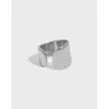 Pendientes de plata de ley S925 con tornillo de Clip para mujer, diseño de nicho Ins, Clip de oreja de textura Irregular versátil minimalista sin agujero