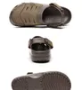 2021Men Sabots Sandales Casual Chaussures d'été Pantoufle Hommes Loisirs Tongs Hommes Sandales en cuir de vache Chaussures de plage légères Yukon Sport CX220517