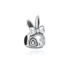 925 Argent Fit Pandora Charme 925 Bracelet Coeur Européen Famille Pour Toujours Amour Maman Lapin ensemble de charmes Pendentif DIY Fine Perles Bijoux