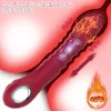 Teleskopisk dildo vibrator kvinnlig onanator smart uppvärmd penis vuxen produkt g-spot vagina stimulator fitta sexiga leksaker för par