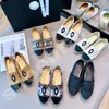 Espadrillesデザイナーシューズラグジュアリースニーカー女性カジュアルシューズキャンバスリアルレザーローファークラシックデザインスリッパスライドシューブランドS55 03