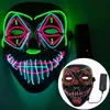 designer glödande ansiktsmask halloween dekorationer glöd cosplay coser masker pvc material led blixt kvinnor män kostymer för vuxna2249712