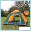 Hängematten Outdoor-Möbel Hausgarten 2-3 Personen Matic Zelt faltbar Pop Up Open Cam Wandern Strand Tr Dh1Mi