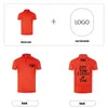 POLO de 7 colores personalizado verano ocio deportes casual publicidad cultural solapa manga corta impresión DIY marca texto 220713