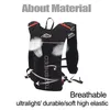 Sac à dos de course ultra léger 5L Trail Hydratation Vest Pack Marathon Bike Rucksack bag 500ml Soft Flask 220520