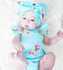 Girl Girl Belesuits 0-24m Baby Baby Girls Floral Romper من قطعة واحدة