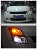 Bilstrålkastare för Suzuki Swift 2005-2011 Angel Eye Beam Moving Turn Signal Head Lights Xenon Running Head Lamp