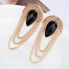 Dangle & Chandelier Stone Tassel Drop Earrings For Women Christmas Gifts Trendy Wedding Party Fashion Jewelry Bijoux PendientesDangle