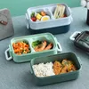 Lunch Bento Box for School Kids Office Worker 3Layers Microwae Heat Lunch Container Food Storage Boxes 20220510 D3