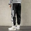 Herrbyxor harajuku jogger fritidsbyxor män hip hop streetwear last 2022 mode mens svart