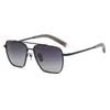 occhiali da sole firmati da uomo leggi prescrizione in titanio Big Square Rectangle Polarized Frame Cambiamento graduale Ocean Occhiali da sole semplici UV400 Occhiali da guida per esterni