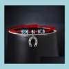 Bracelets de charme bijoux Lucky Red String Bracelet fait à la main ajusté Blue turc Evil Eye for Women Men Men Friendship Party Gifts Drop Deve