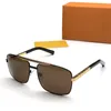 Klasyczne złote okulary przeciwsłoneczne Attitude kwadratowe okulary pilotażowe Sonnenbrille męskie luksusowe designerskie okulary przeciwsłoneczne odcienie nowe modne okulary plażowe
