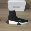 Gai Socks Boots Spring осень классическая сексуальная спортивная спортзал повседневная женщина-дизайнерские дизайнерские обувь для мужчин спортивные вязаные эластичные платформы Lady Lase Up Толстые кроссовки Размер 35-42-44-45