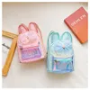 Mignon enfants Mini sac à dos sac à main dessin animé lapin oreille sacs d'école pour filles princesse arc cartable bébé sacs à dos