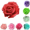 Decorative Flowers & Wreaths 50pc Romantic Rose Artificial Flower DIY Red White Silk Fake Wedding Table Home Party Decorations Scrapbook Sup