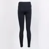 Calça feminina Capris feminina cintura alta compressão camada base fitness legging preta sólida casual para mulheres 2022 outono feminino