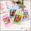 Erasers Correction Supplies Office School Business Industrial Creative Cree Ice Cream Cake Eraser Drink Coke Set Stationery Radera barn Gif