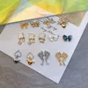 10 teile/los 3D Liebe Bogen Zirkon Kristalle Metall Legierung s Schmuck Nail art Dekorationen Nägel Zubehör Charms Liefert 220525