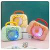 Creative tiger handbag colorful lights USB charging fan desktop big wind silent fan