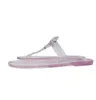Обувь сандалии дизайнер тапочка для женских выдолбленных рисунок с рисунками на низких каблуках Slippers Trend Luxe Slides Резиновые летни