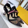 Sandales de cr￩ateurs colibri sandales classiques sandales pointues hautes talons multicolores maillage