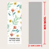 Hediye Sargısı 52pcs Çiçekler Sipariş çıkartmalarınız için teşekkür ederiz Dikdörtgen El Yapımı Kutu Mühür Etiketleri Küçük İşletme Dekoru Stickergift