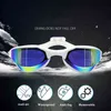 نظارات السباحة المضادة للسباق لتصفيات HD HD ANTI-UV المنافسة من المنافسة UV Ultralight Swimming Eyewear Y220428